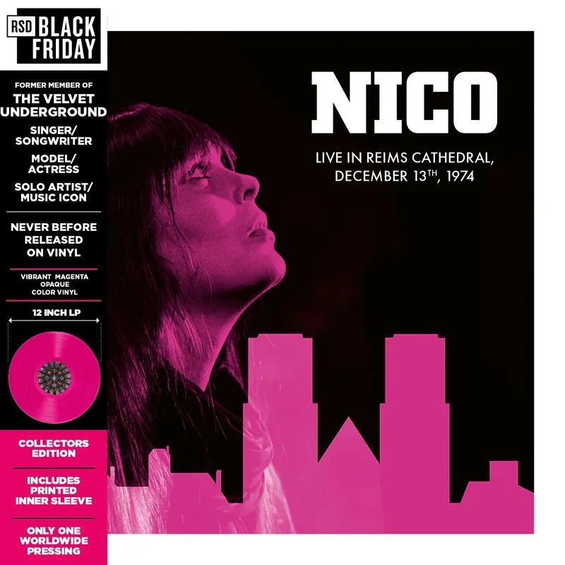 Nico -- Live in Reims Cathedral, 1974 LP magenta