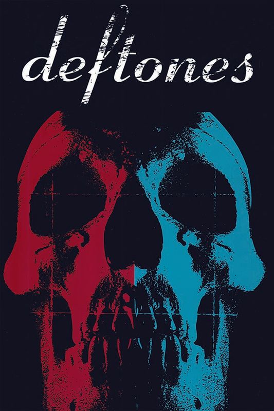 Deftones - Blue Red Skull poster