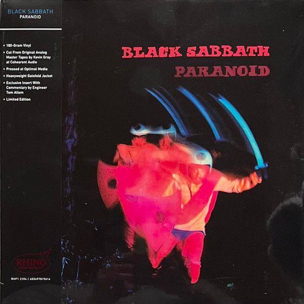 Black Sabbath – Paranoid LP rhino high fidelity