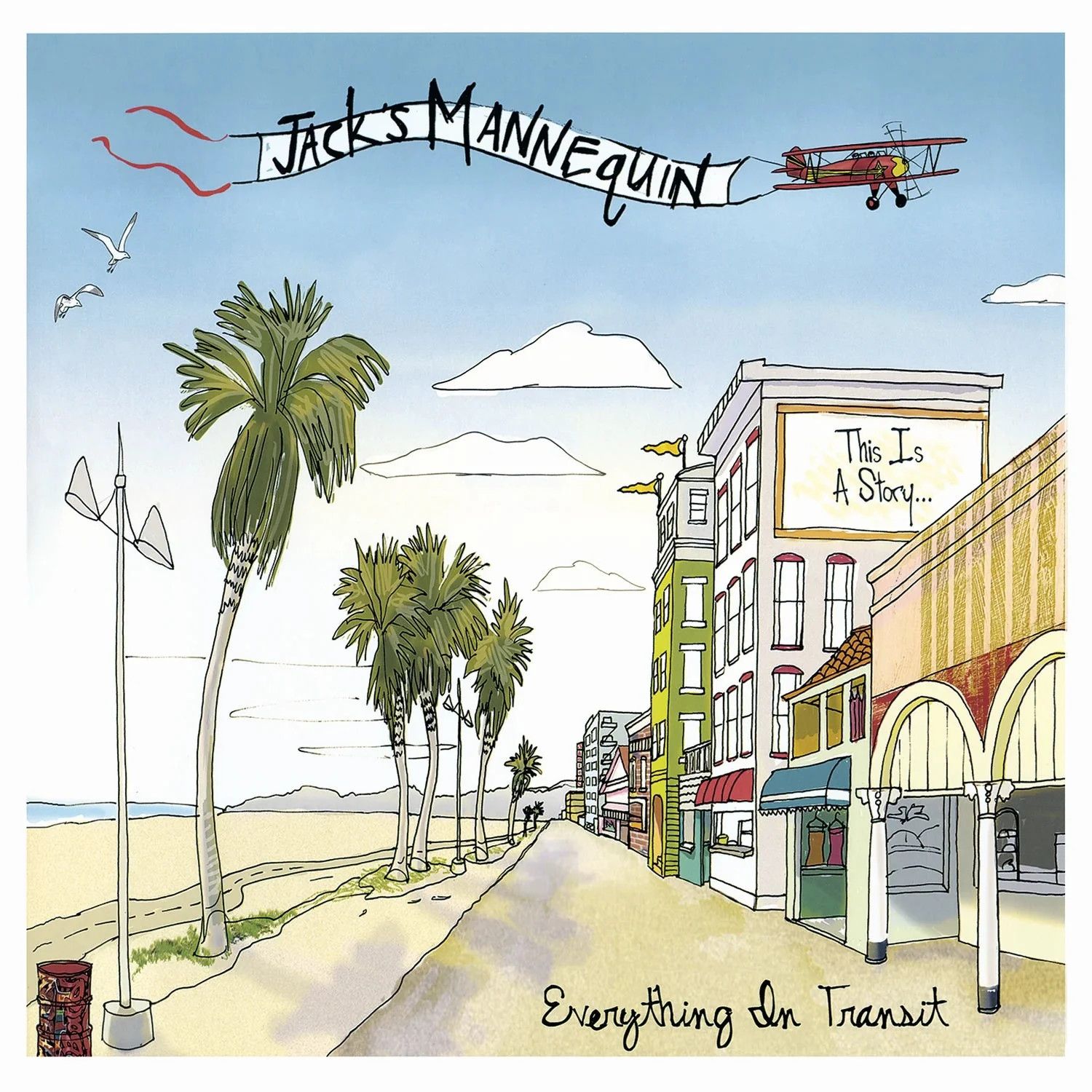 Jack's Mannequin – Everything in Transit LP white &amp; blue