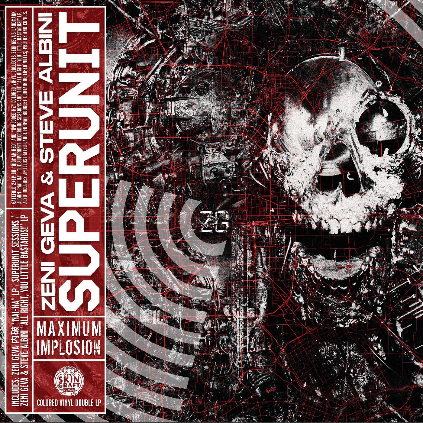 Zeni Geva &amp; Steve Albini -- Superunit: Maximum Implosion LP red &amp; random