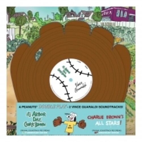 Vince Guaraldi -- It's Arbor Day, Charlie Brown / Charlie Brown's All Stars LP glove shaped