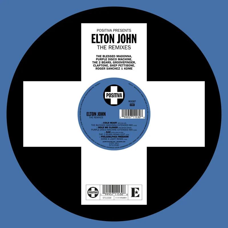 Elton John -- Positiva Presents: Elton John - The Remixes LP glow in the dark