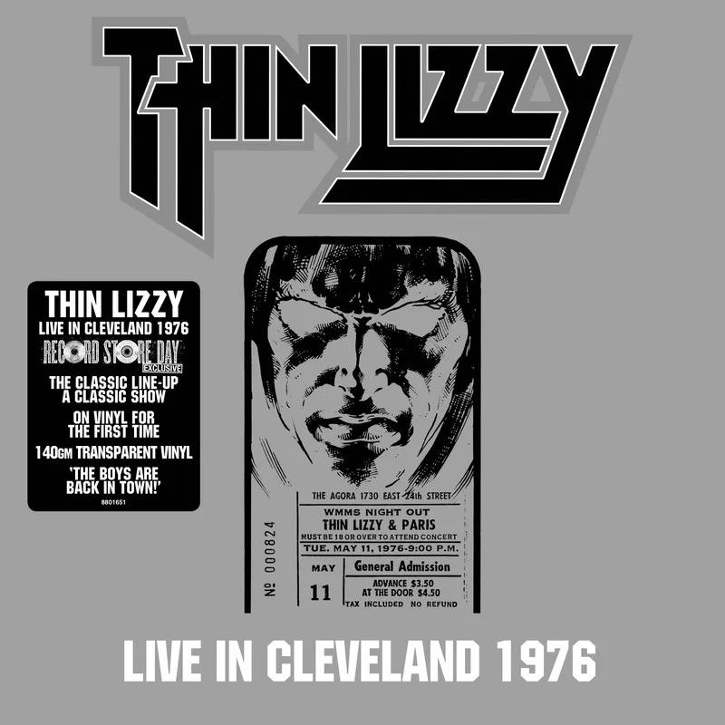Thin Lizzy -- Live in Cleveland 1976 LP transparent