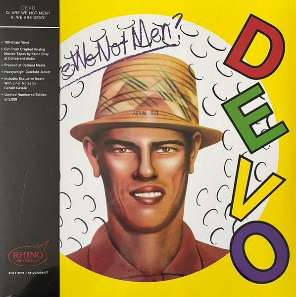 Devo – Q: Are We Not Men? A: We Are Devo! LP rhino high fidelity