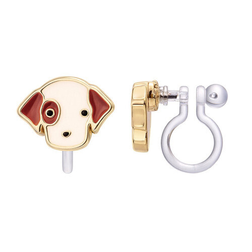 Perky Puppy Cutie Clip On Earring