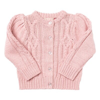 Cable Constance Sweater Dusty Rose