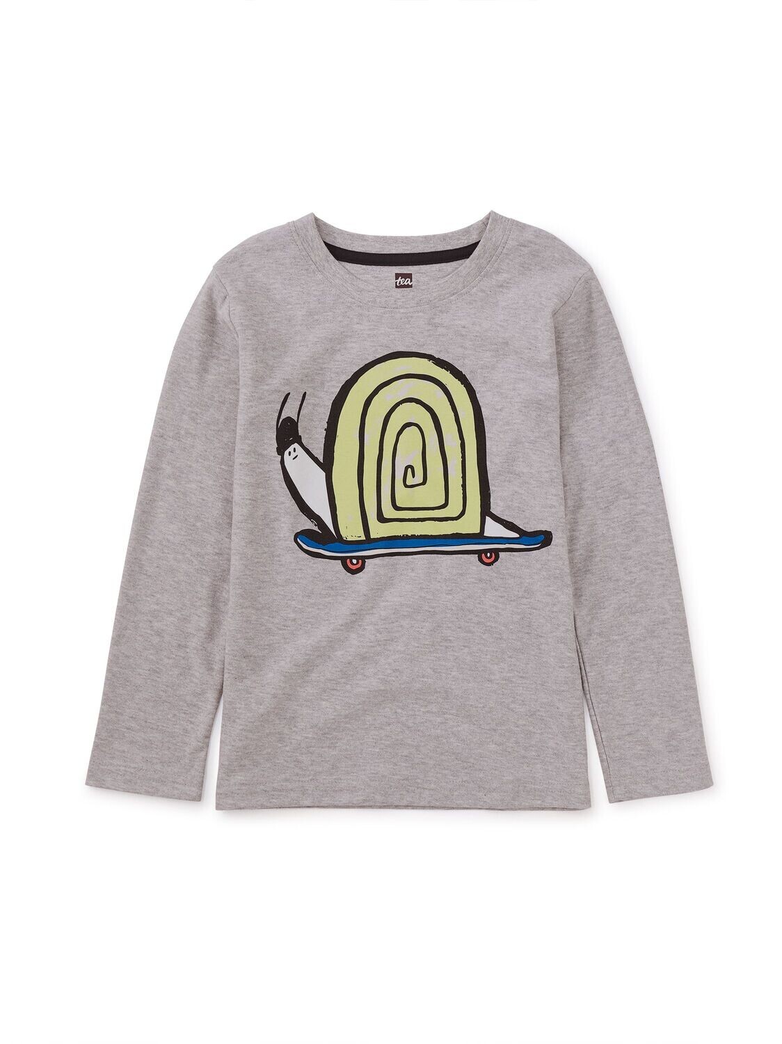 On The Go Escargot Graphic Tee Med Heather Grey
