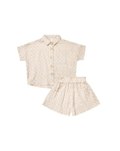 Kelli Set , Color: Shell Check, Size: 8/9