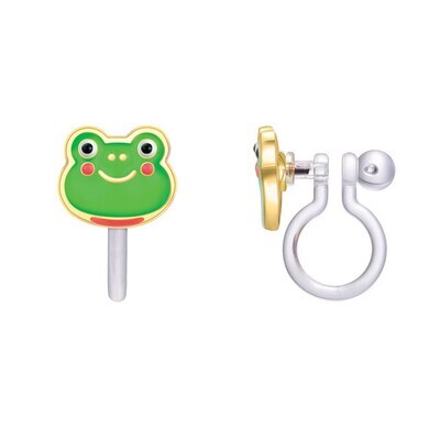 Clip On Earring Fancy Frog