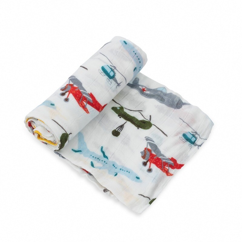 Deluxe Muslin Swaddle Blanket - Air Show