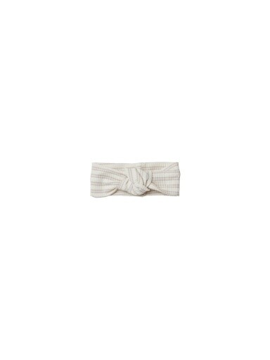 Ribbed Knotted Headband Silver Stripe, Color: Silver Stripe, Size: 12-24M