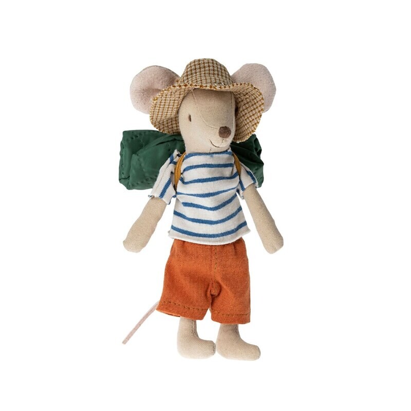 Hiker Mouse, Big Brother - Orange Shorts