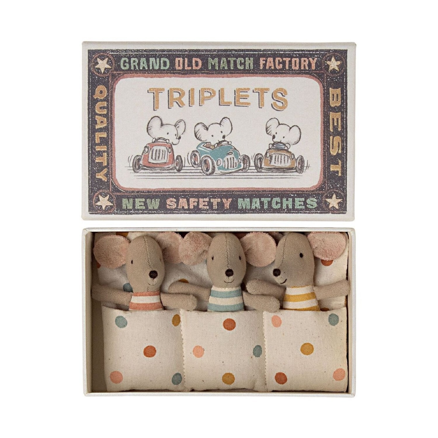 Triplets, Baby Mice in Box