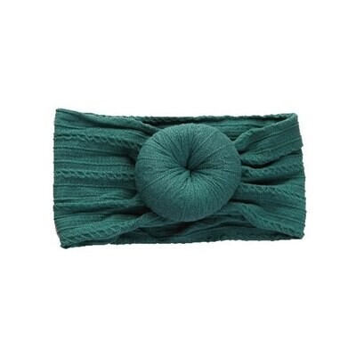 Emerald Cable Bun Headband