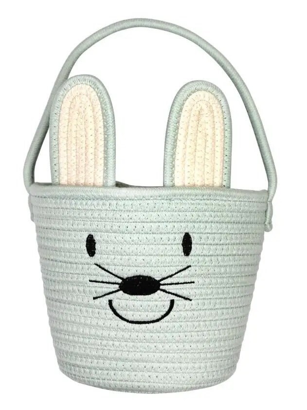 Bunny Rope Basket - Blue