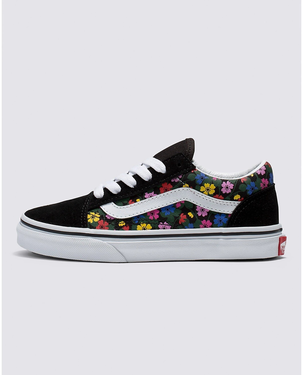 Old Skool Floral Black White 