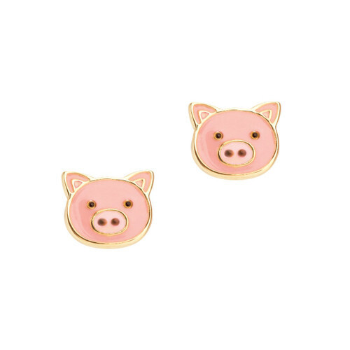 Precious Pig Cutie Stud Earrings