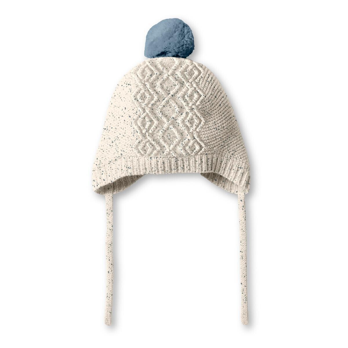 Knit Cable Bonnet Bluestone Fleck