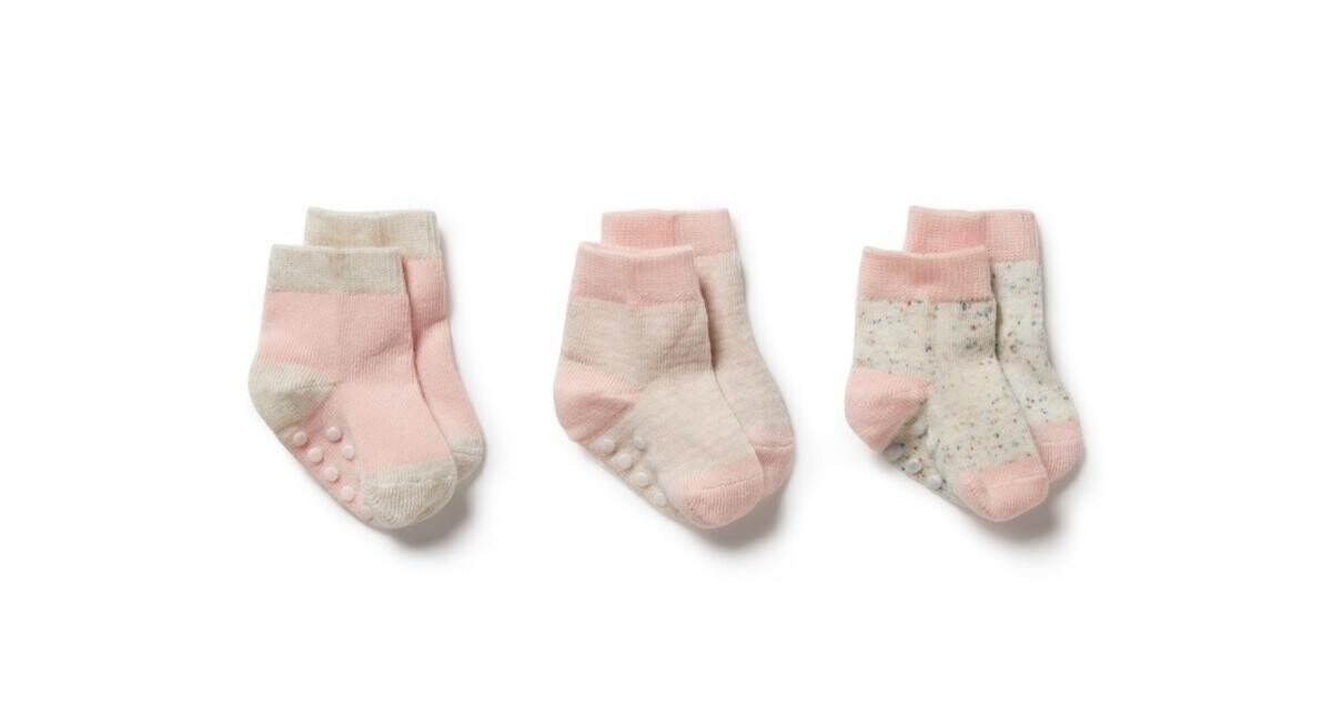 3 Pack Baby Socks Cantaloupe