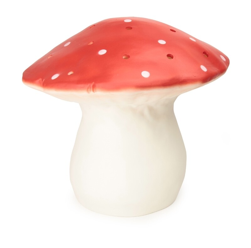 Large Mushroom Lamp - Red