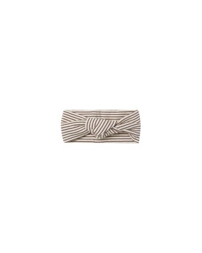 Knotted Headband Plum Stripe, Size: 0-12M