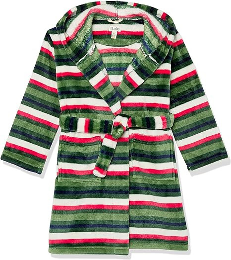 Holiday Stripes Fleece Robe