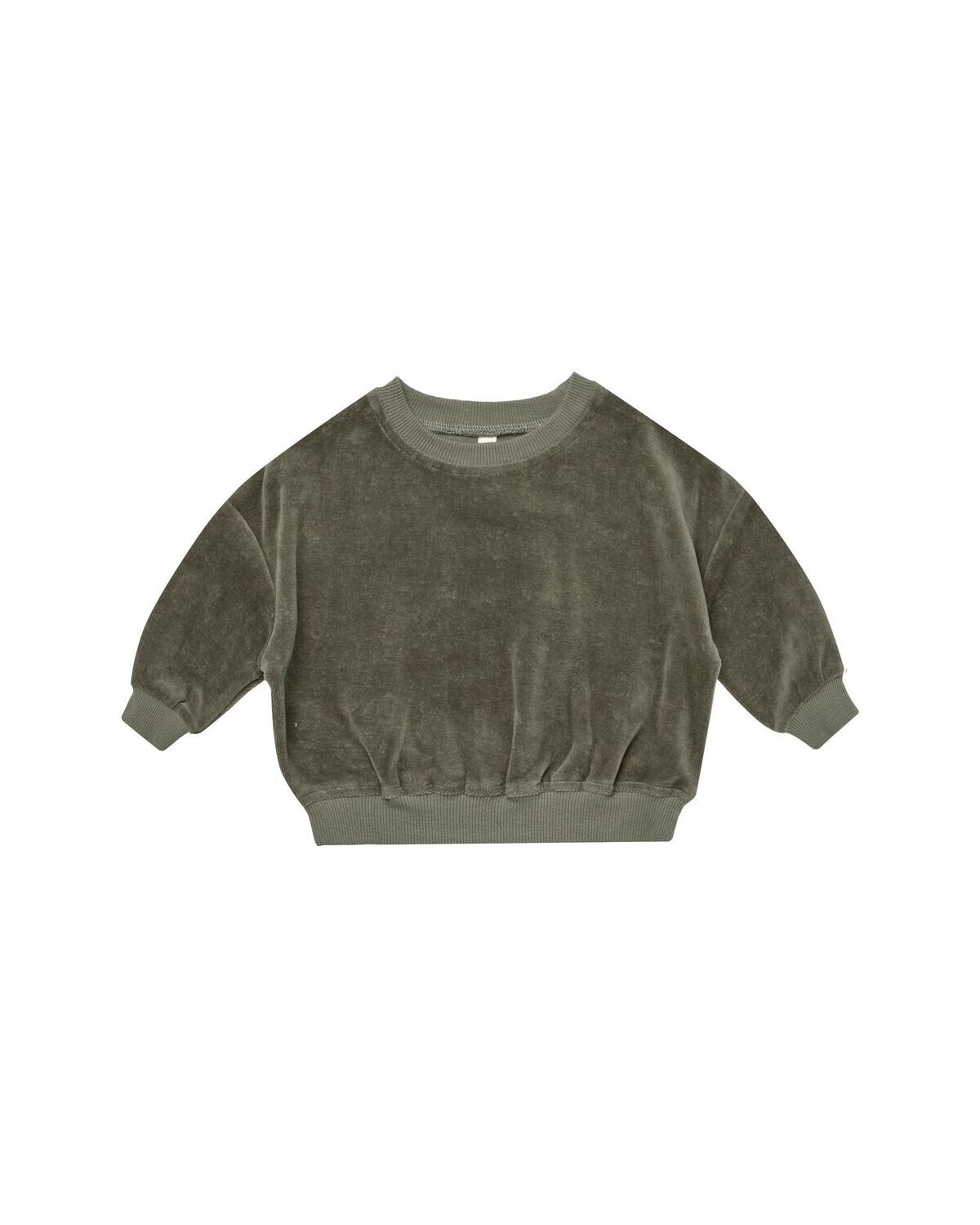Velour Relaxed Sweatshirt Forest
