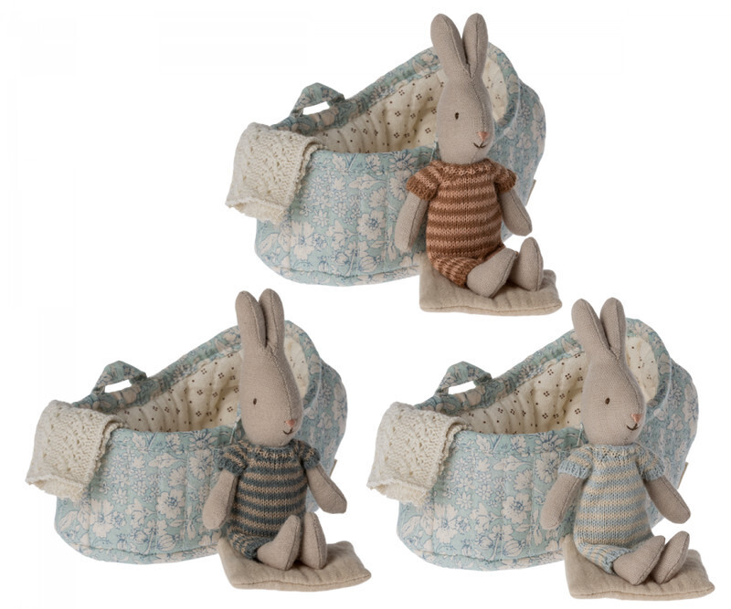 Rabbit in Carry Cot, Micro - Assorted