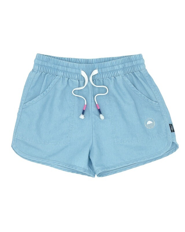 Daisy Chambray Shorts Faded Indigo 