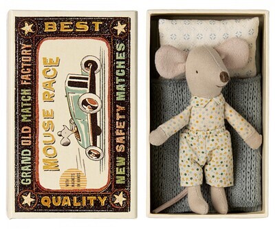 Little Brother Mouse in Matchbox - Magnetic Hands