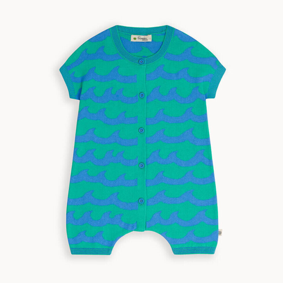 Guppy Waves Shorty Playsuit Emerald