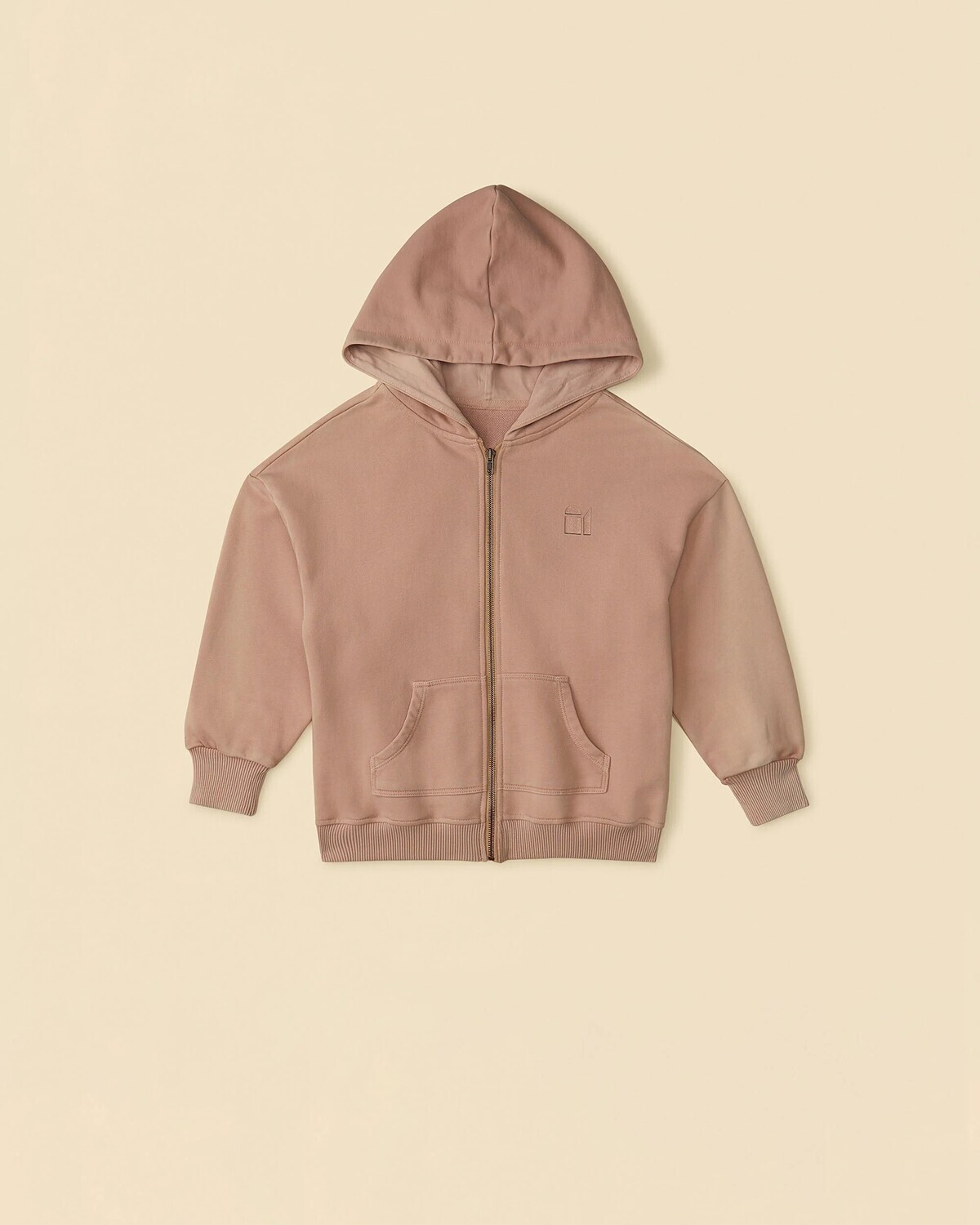 Natural Dye Everyday Zip Up Hoodie Onion