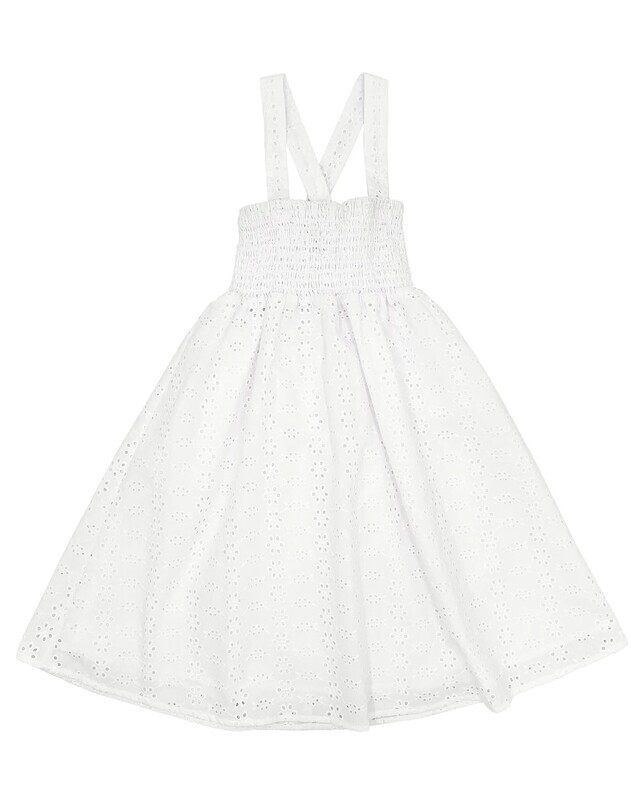 Sundance Eyelet Dress White