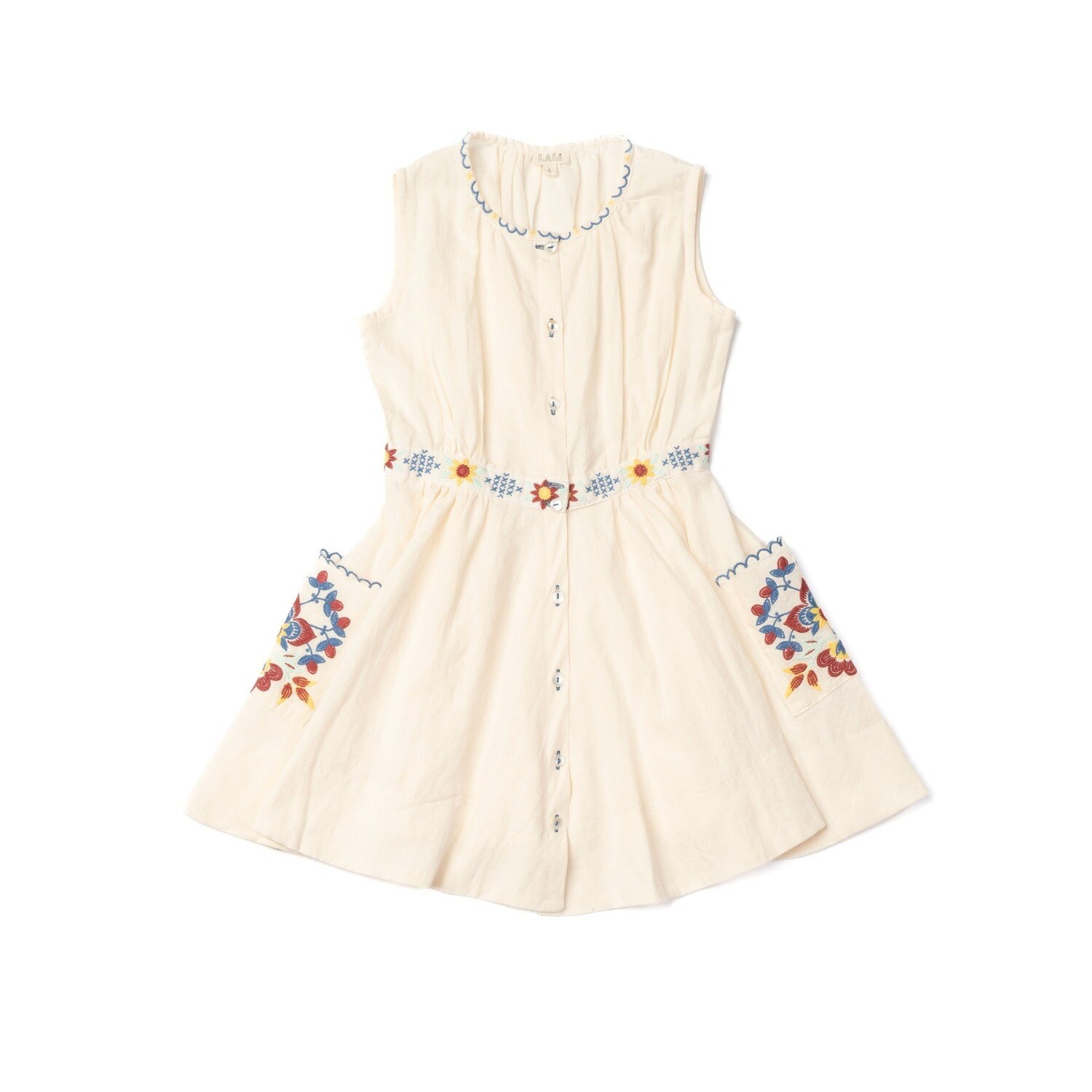 Corset Cover Dress Almond Embroidery