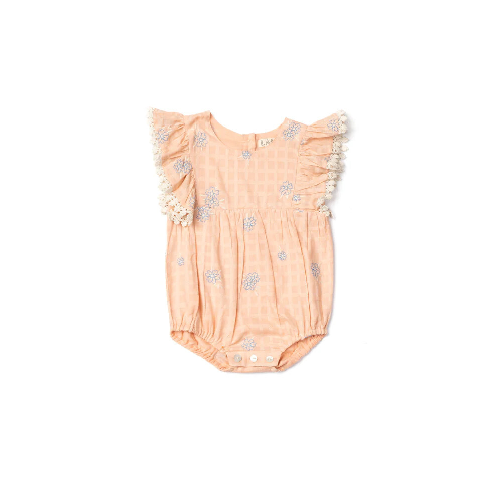 Flora Romper Fallen Flower Embroidery