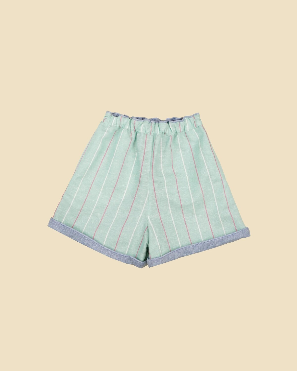 Summer Short Aqua Stripe
