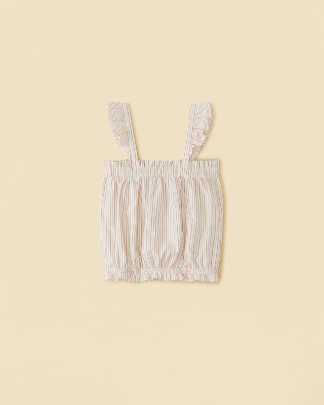 Cropped Ruffle Tank 