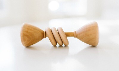 Classic Wooden Baby Rattle