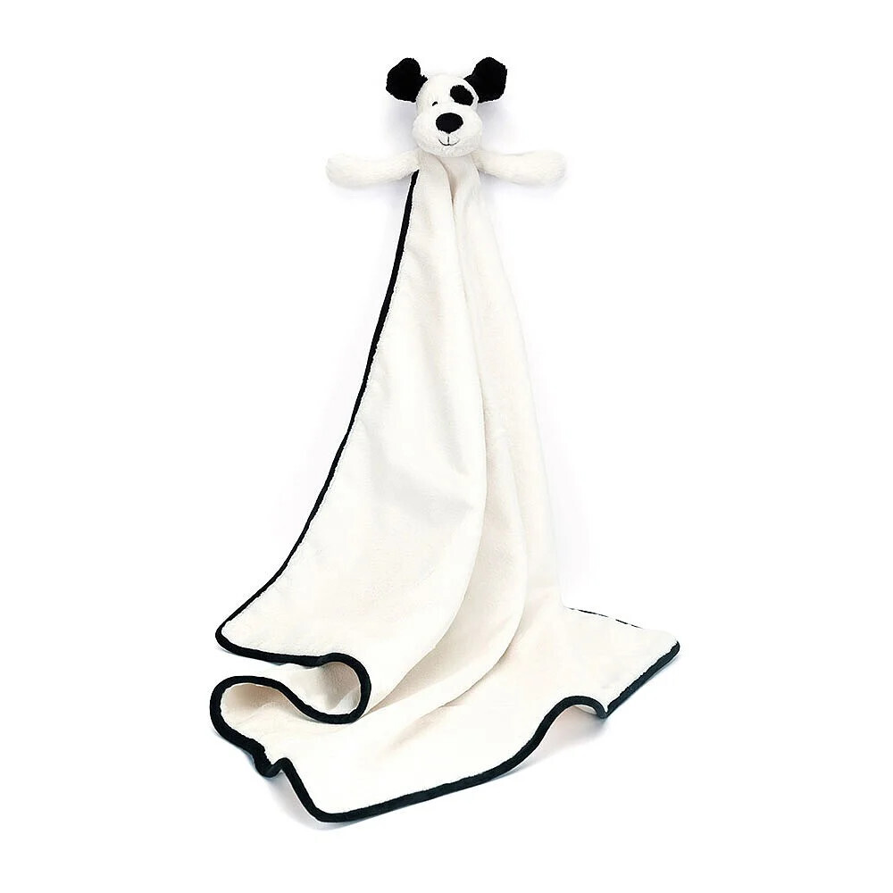 Bashful Black &amp; Cream Puppy Blankie