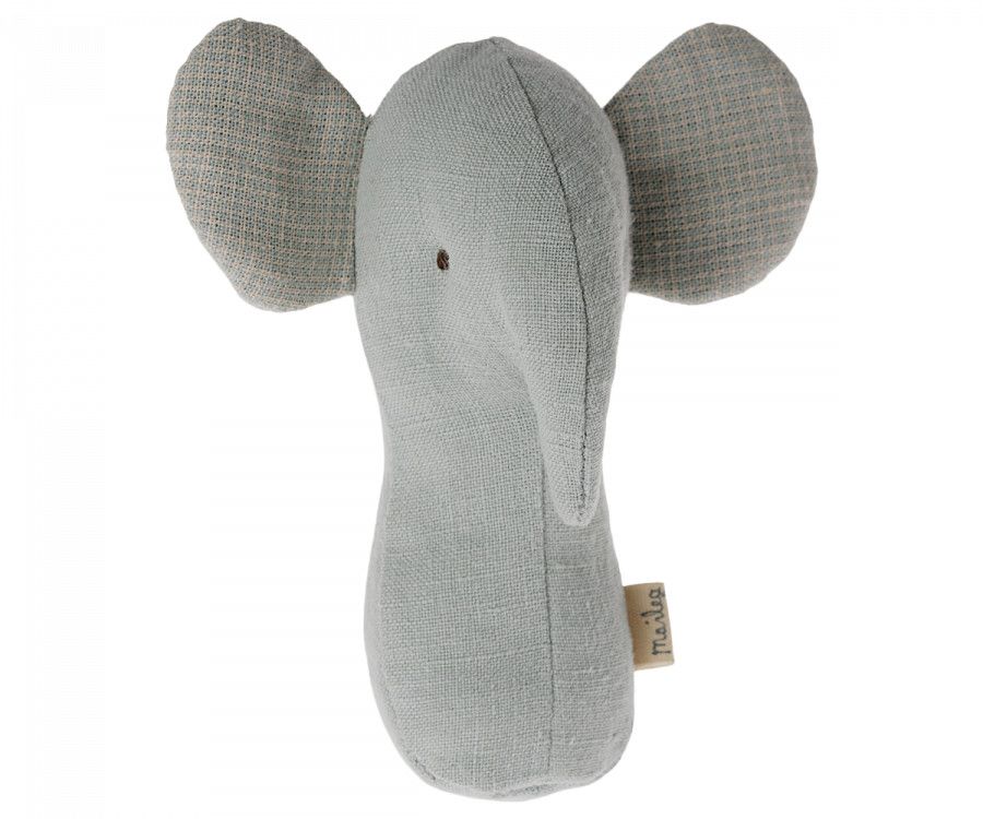 Lullaby Friends, Elephant Rattle - Light Dusty Blue