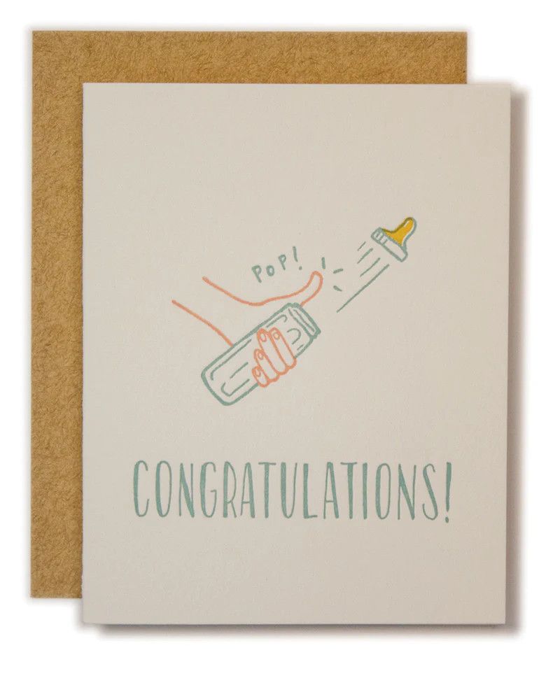 Congratulations Bottle Pop Card