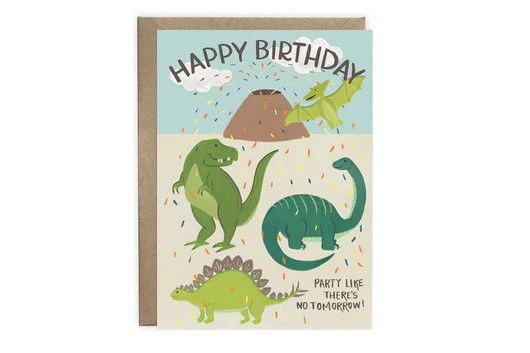 Dinosaur Birthday Card