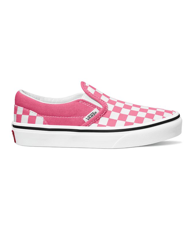 Classic Slip-On Color Theory Checkerboard Honeysuckle