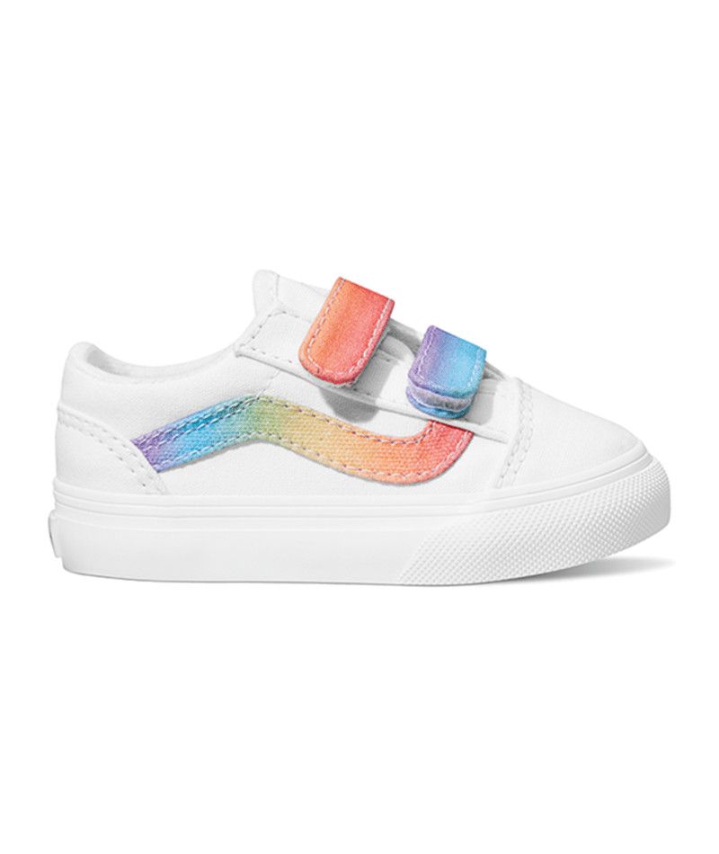 Old Skool V Rainbow True White/Multi