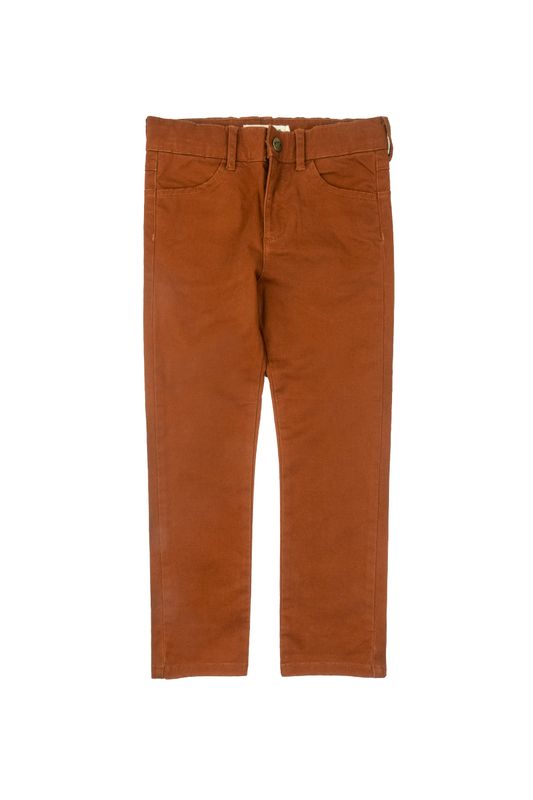 Skinny Twill Pants Terracotta