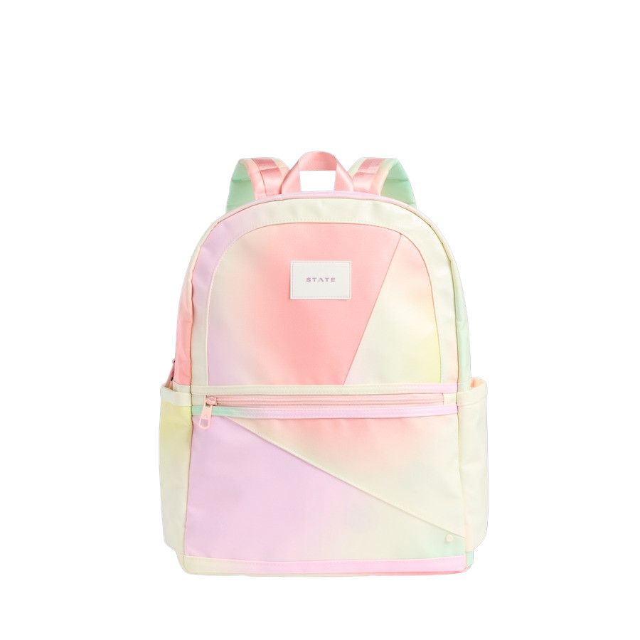 Kane Double Pocket Large Backpack Tie Dye Patchwork