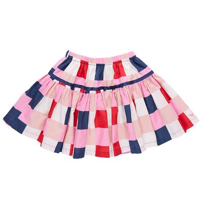 Maribelle Skirt Navy Red Check