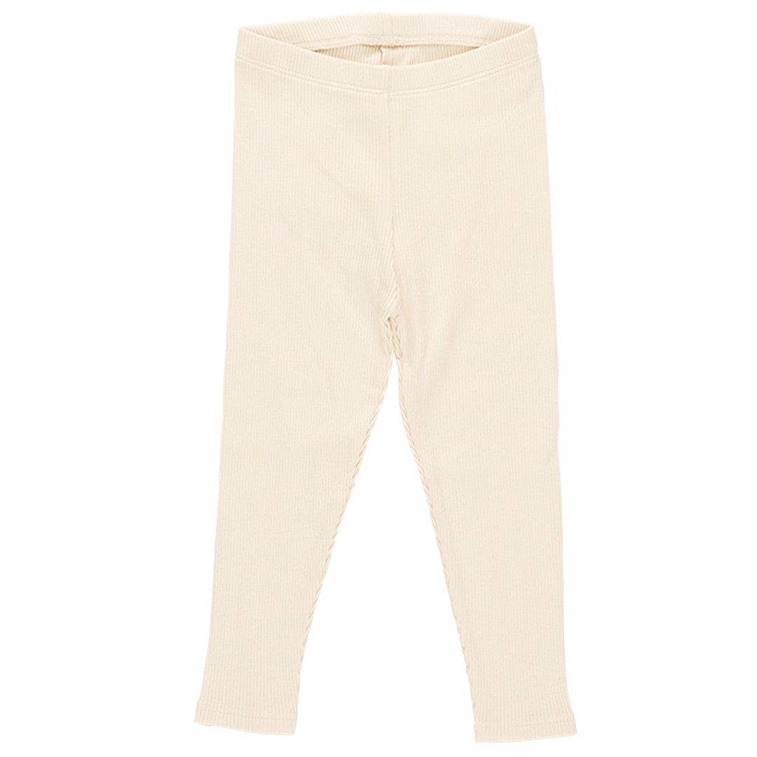 Organic Rib Legging Antique White