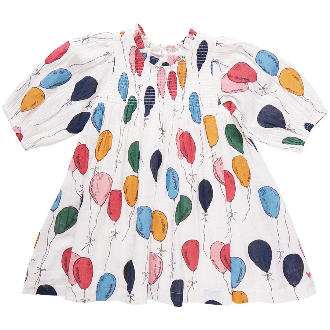 Stevie Puff-Sleeve Dress Balloon Bunches